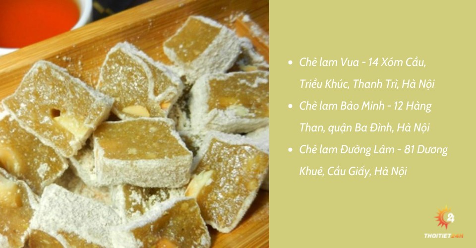  Bánh chè lam ngọt - cay - bùi ngậy