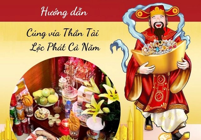 Cúng vía Thần Tài mùng 10 tháng Giêng