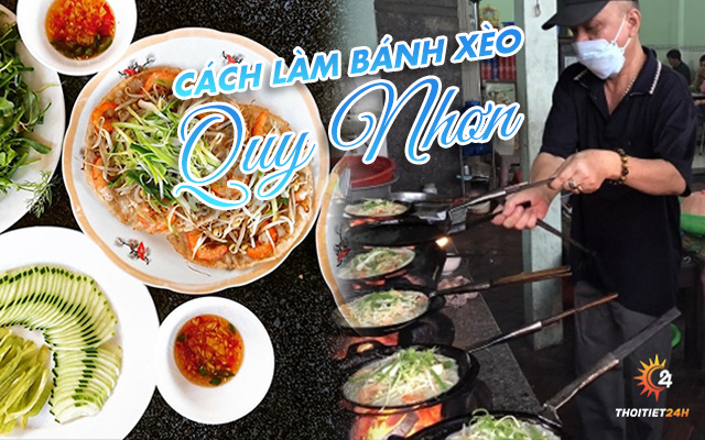 Cách làm bánh xèo tôm nhảy 