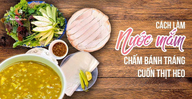 Cách làm nước mắm chấm bánh tráng cuốn thịt heo chuẩn Đà Nẵng 