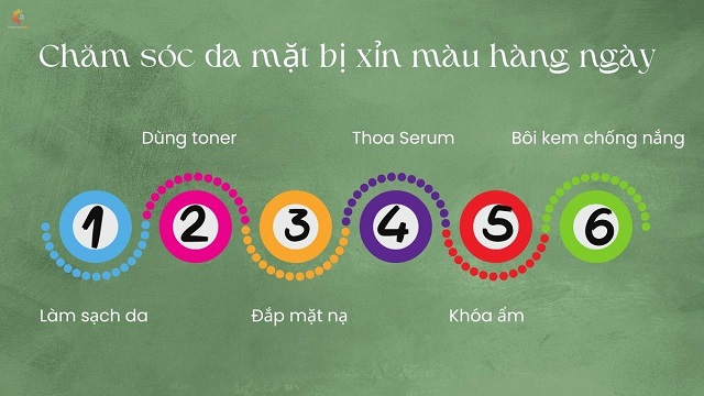 Các bước chăm sóc da mặt bị xỉn màu