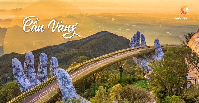 Khung cảnh cầu Vàng đẹp như tranh vẽ