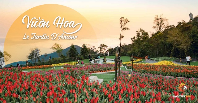 Vườn hoa muôn sắc tại Le Jardin D’Amour