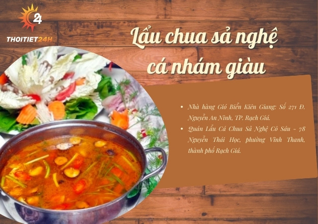 Lẩu chua sả nghệ cá nhám giàu mới mẻ cho thực khách 