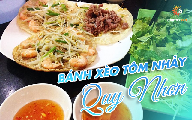 Bánh xèo tôm nhảy Quy Nhơn