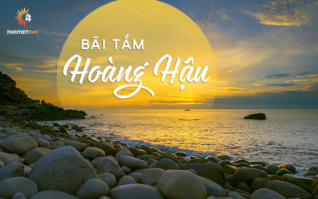 Bãi tắm Hoàng Hậu chiều Hoàng Hôn 