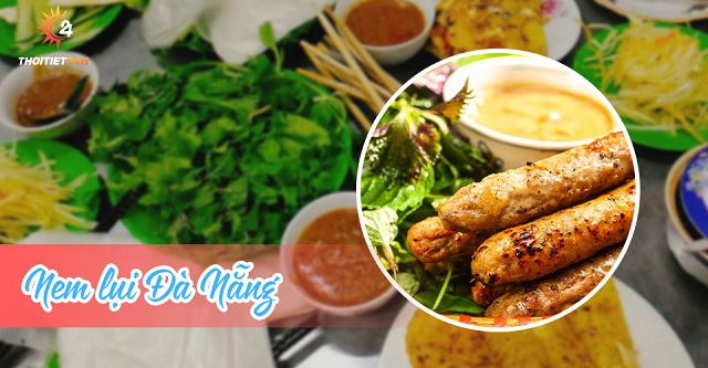 Thưởng thức nem lụi Đà Nẵng