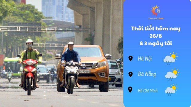 Thời tiết hôm nay trên cả nước