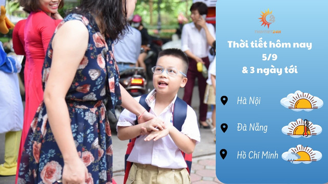 Dự báo thời tiết hôm nay 5/9/2024 như thế nào?