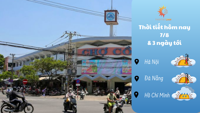 Dự báo thời tiết hôm nay 7/8/2024 như thế nào?