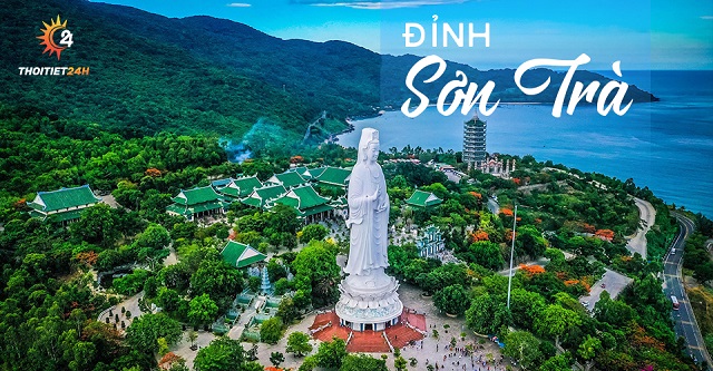 Cảnh quan đỉnh Sơn Trà nhìn từ trên cao 