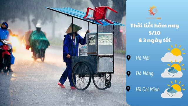 Dự báo thời tiết hôm nay 5/10/2024 như thế nào?