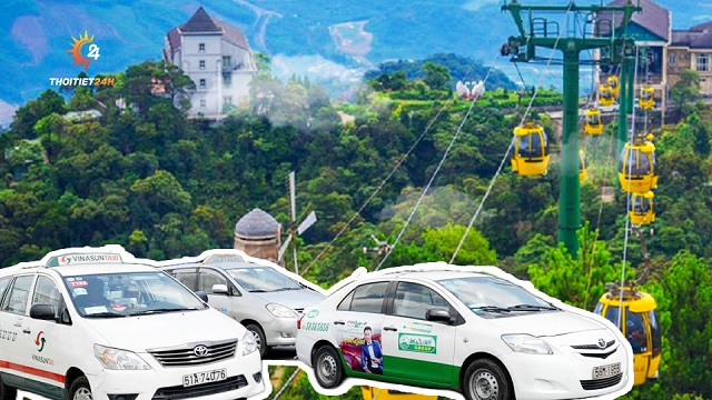 Hiện có rất nhiều đơn vị taxi hỗ trợ bạn di chuyển đến Bà Nà Hill