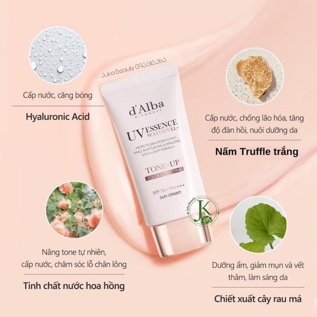 Kem chống nắng nâng tông da Waterfull Tone-up Sun Cream cho da thường