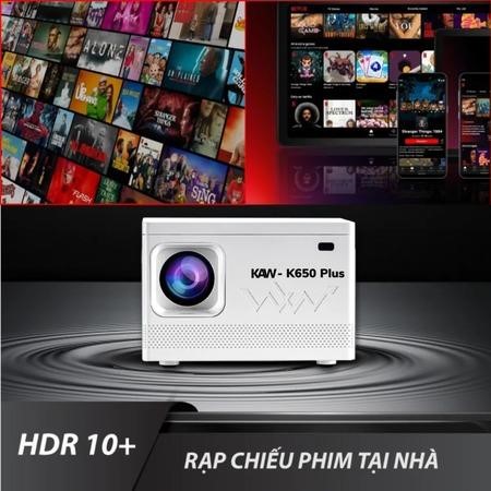 Máy Chiếu Mini 4K KAW K650 Plus chính hãng Full HD