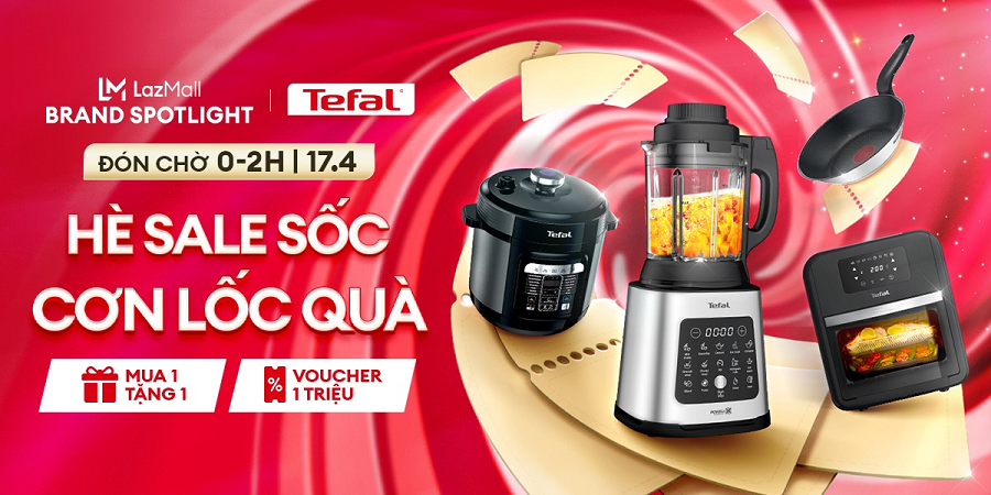 Qùa tặng Tefal 17/4 tại Lazada