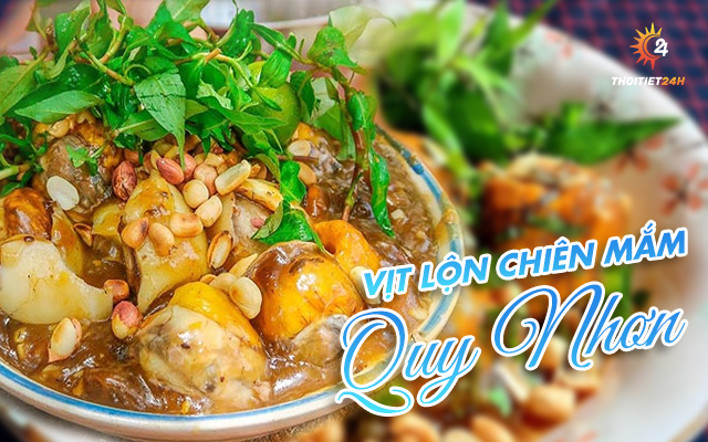 Vịt lộn chiên mắm 