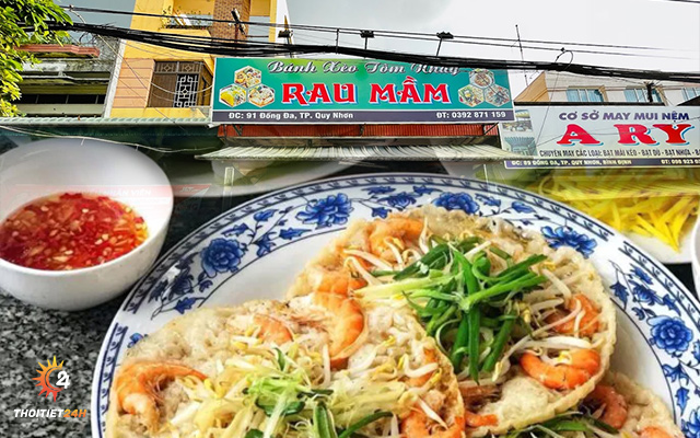 Quán bánh xèo tôm nhảy Rau Mầm 