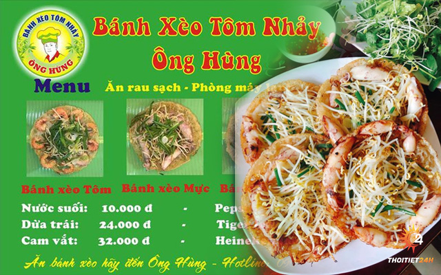 Bánh xèo tôm nhảy Ông Hùng 