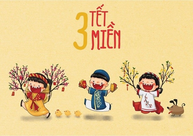 Hoa tết 3 miền 