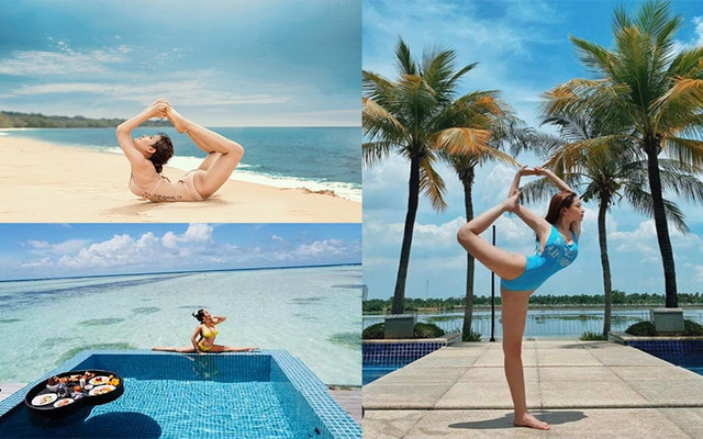 Những dáng Yoga ấn tượng có thể áp dụng để chụp ảnh trên biển