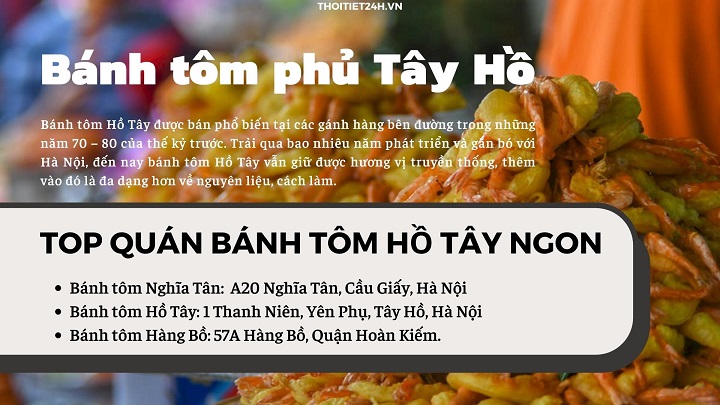 Bánh tôm Phủ Tây Hồ Hà Nội