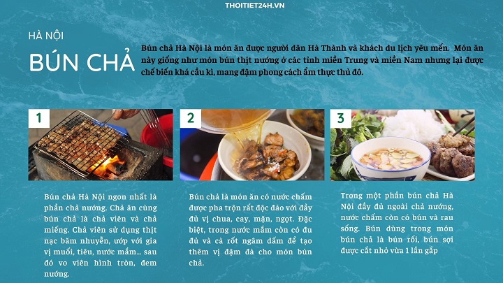 Thưởng thức bún chả Hà Nội 