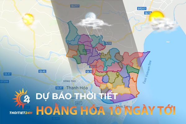 Dự báo thời tiết Hoằng Hóa Thanh Hóa 10 ngày tới