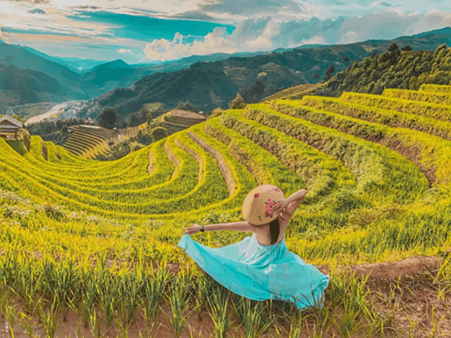 Check in ruộng bậc thang 