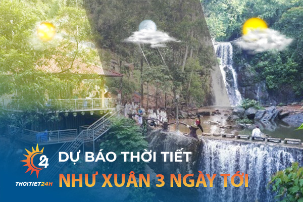 Dự báo thời tiết Như Xuân Thanh Hóa 3 ngày tới