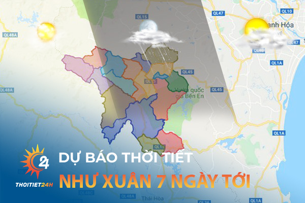 Dự báo thời tiết Như Xuân Thanh Hóa 7 ngày tới