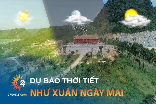 Dự báo thời tiết Như Xuân Thanh Hóa ngày mai