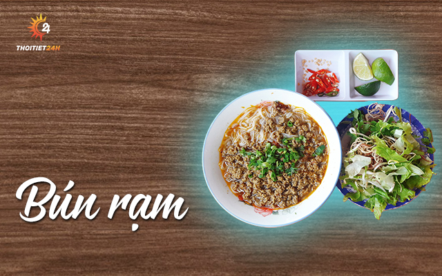 Bún rạm Quy Nhơn hấp dẫn