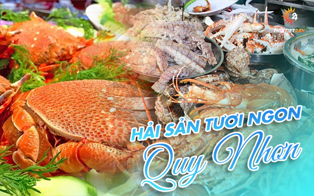 Hải sản tươi ngon tại Quy Nhơn