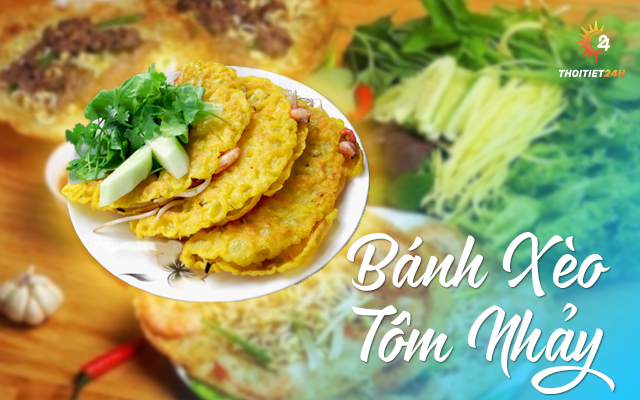 Bánh xèo tôm nhảy Quy Nhơn 