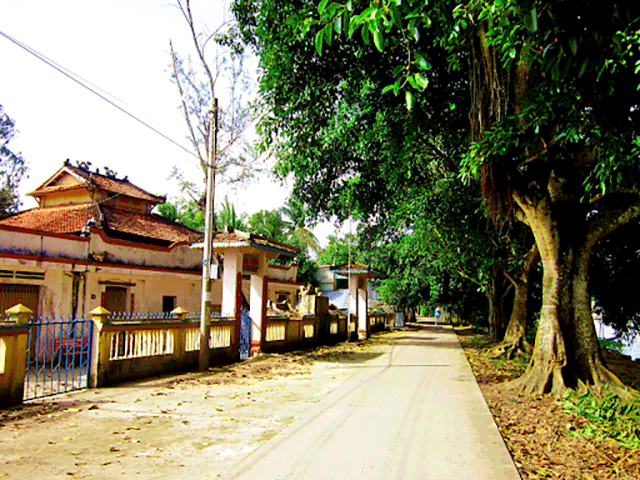 Một ngôi đình ở huyện Tân Hiệp, tỉnh Kiên Giang