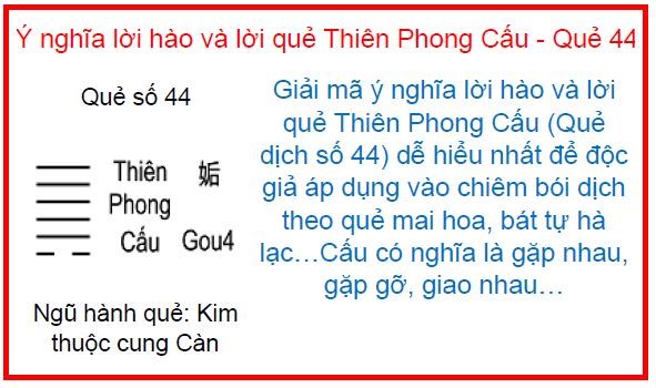 Ý nghĩa quẻ Thiên Phong Cấu trong tiết Mang Chủng