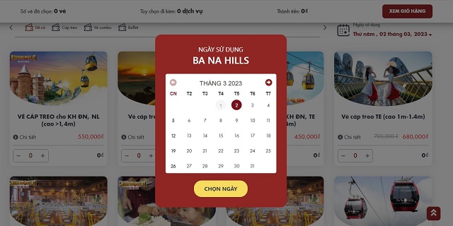 Chọn ngày tham quan Bà Nà