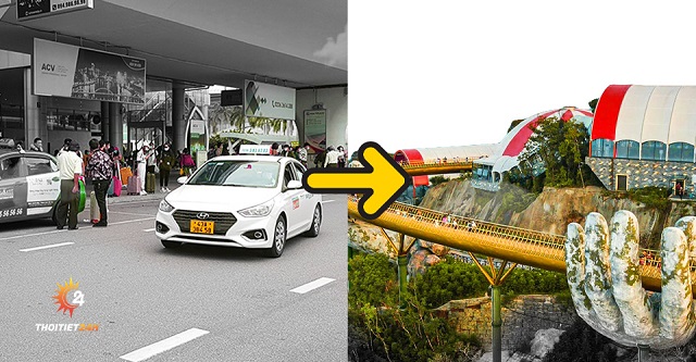 Di chuyển đến Bà Nà Hill bằng taxi