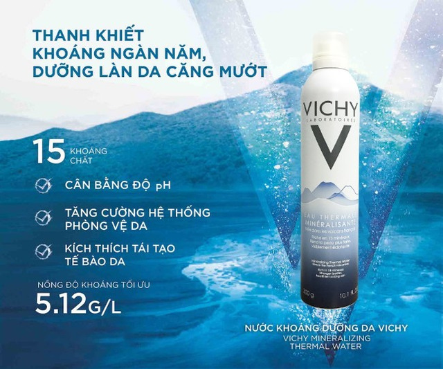 Nước khoáng dưỡng da Vichy Mineralizing Thermal Water